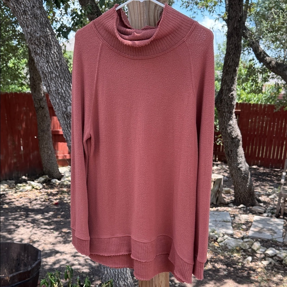 Z Supply Mock Neck Pullover Sweater Size L